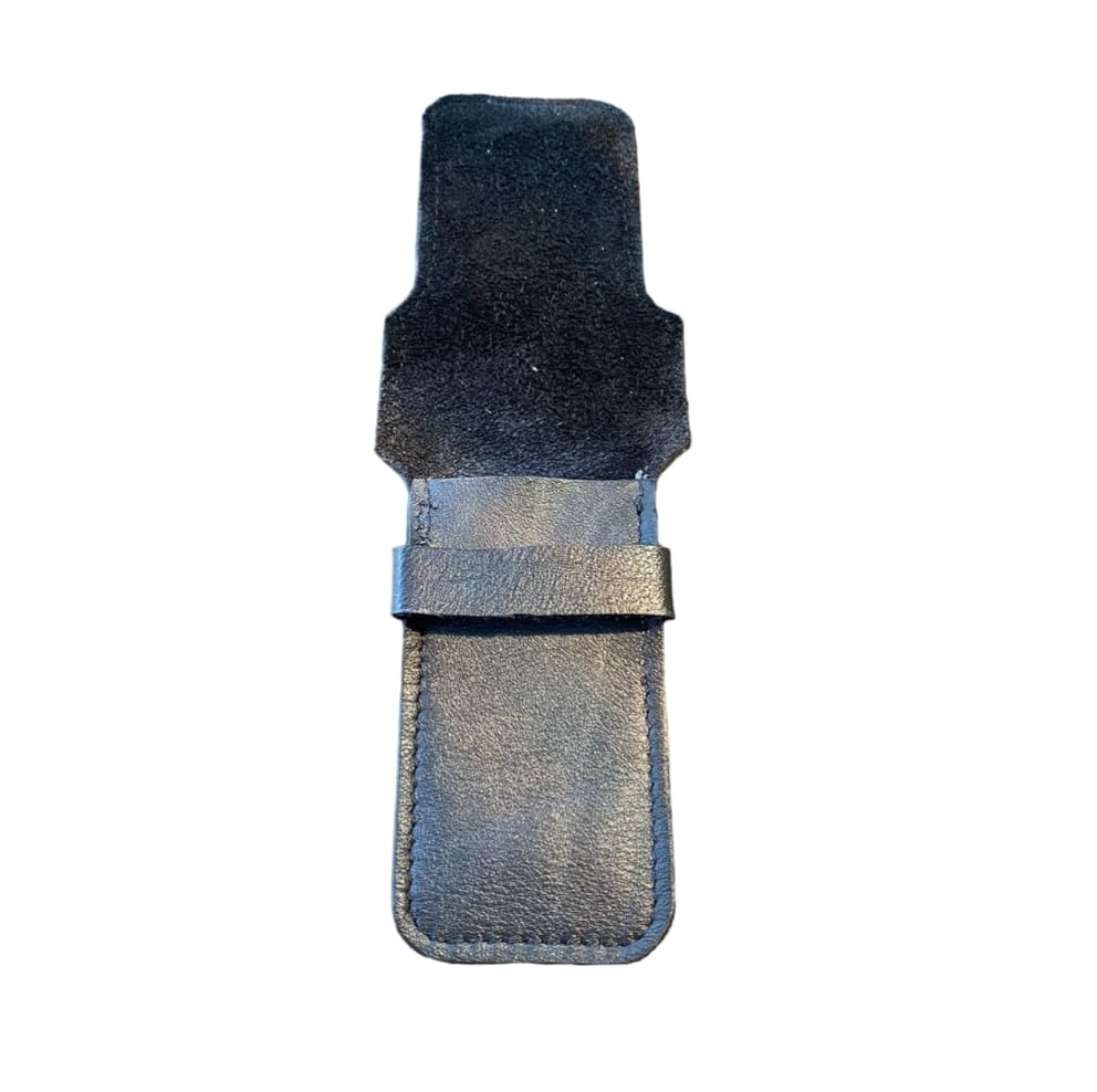 Skeermes - Black Square Edged Safety Razor Pouch