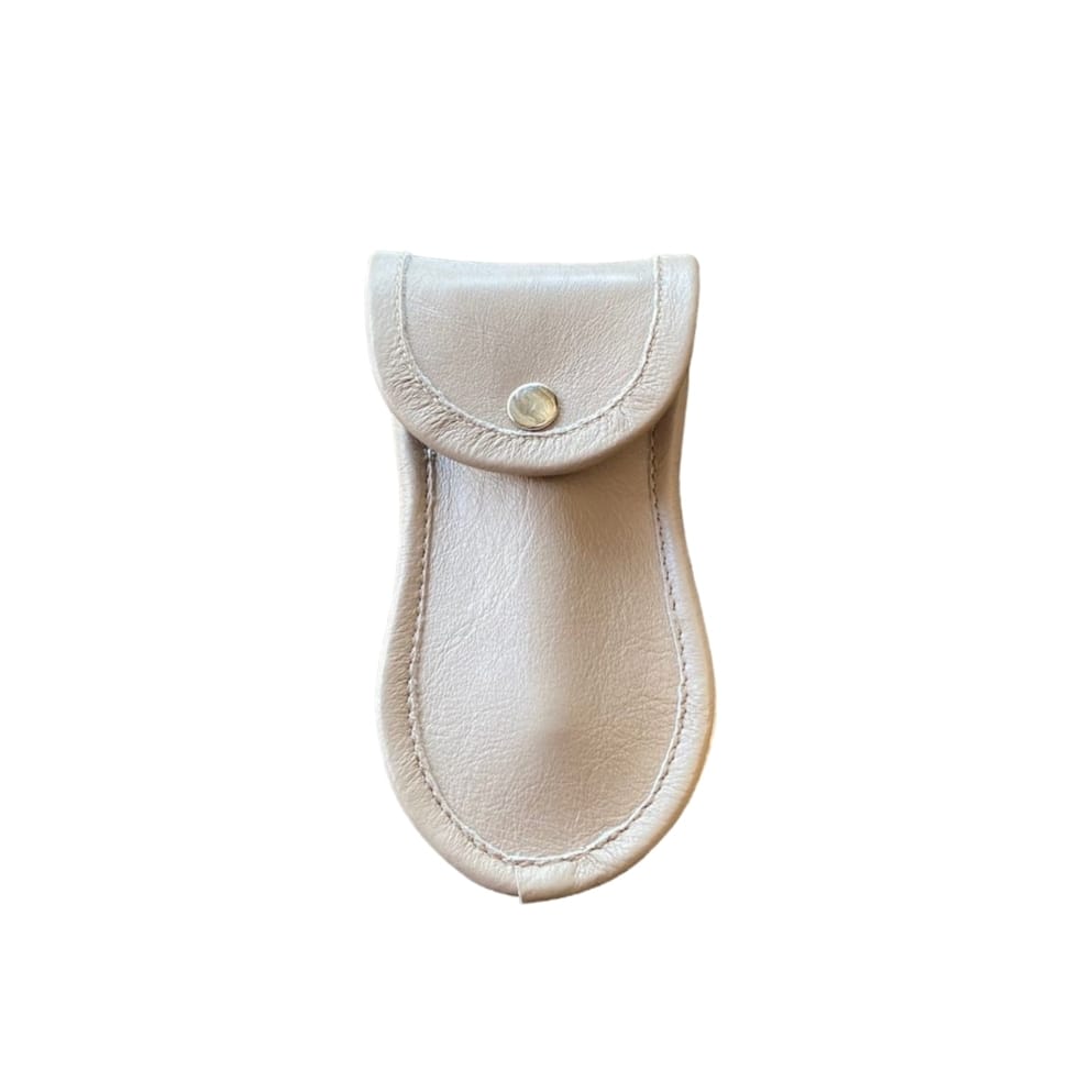 Skeermes - Cream Rounded Safety Razor Pouch