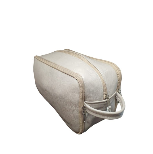 Skeermes - Cream Leather Toiletry Bag