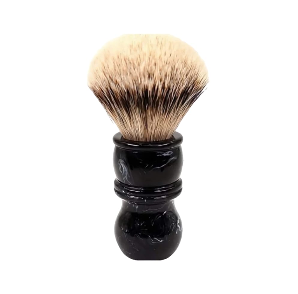 Yaqi - Black Marble SilverTip Badger Shaving Brush