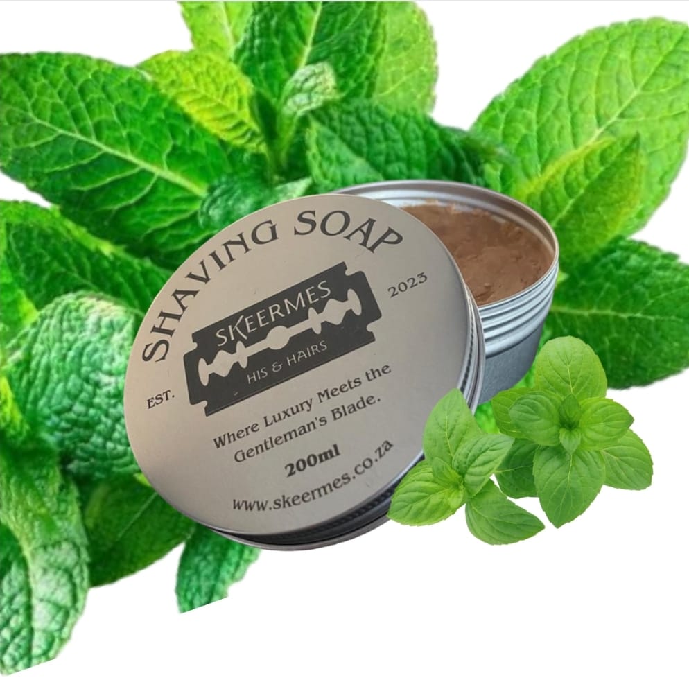 Skeermes Naturally MintyFresh - Peppermint & Spearmint Shaving Soap