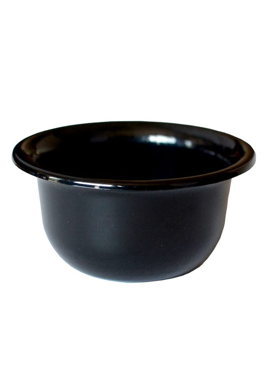 Black Plastic Shaving Bowl