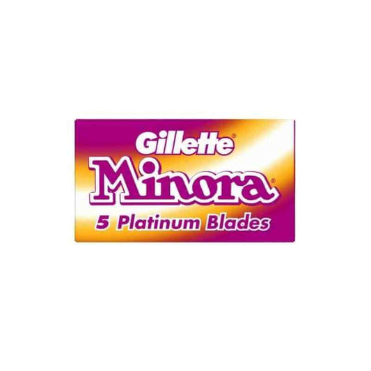 Gillette Minora Platinum - Double Edge Safety Razor Blades