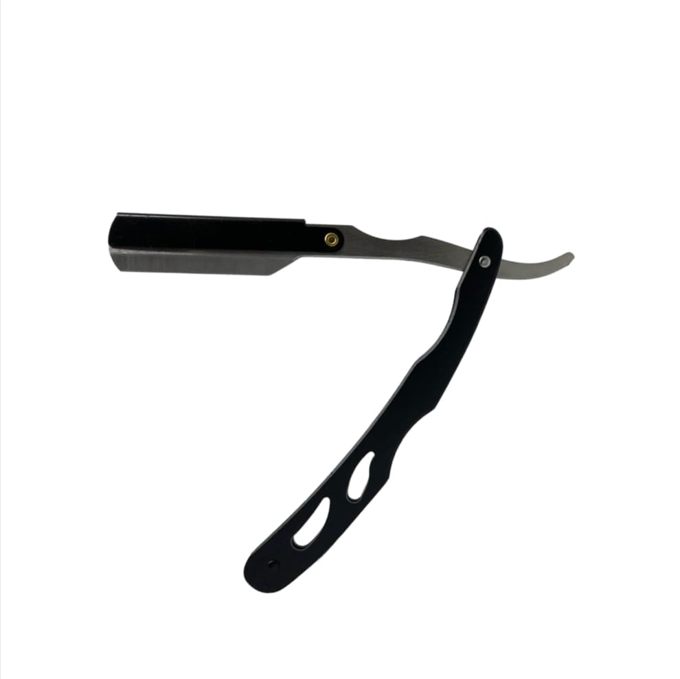 Skeermes - Black & Silver Elite Edge Straight Razor