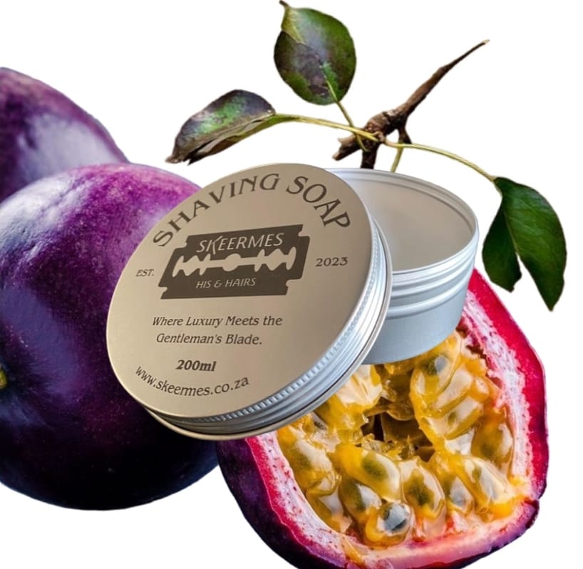 Skeermes ñ Mond Vol Pitte - Passionfruit Shaving Soap