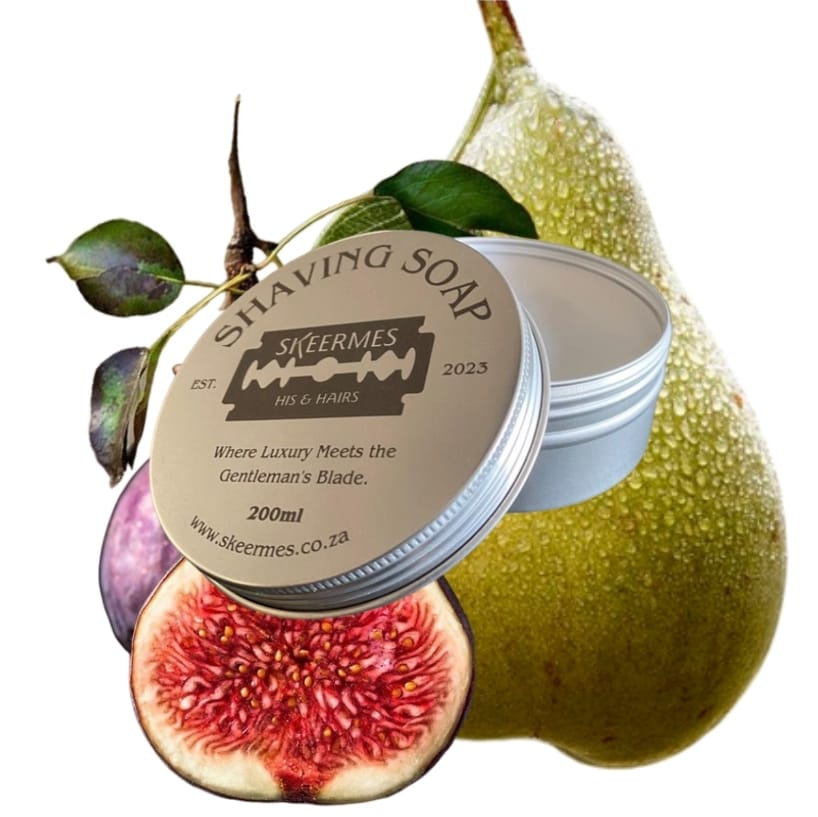 Skeermes Vye Peer-Feksie - Fig & Pear Shaving Soap