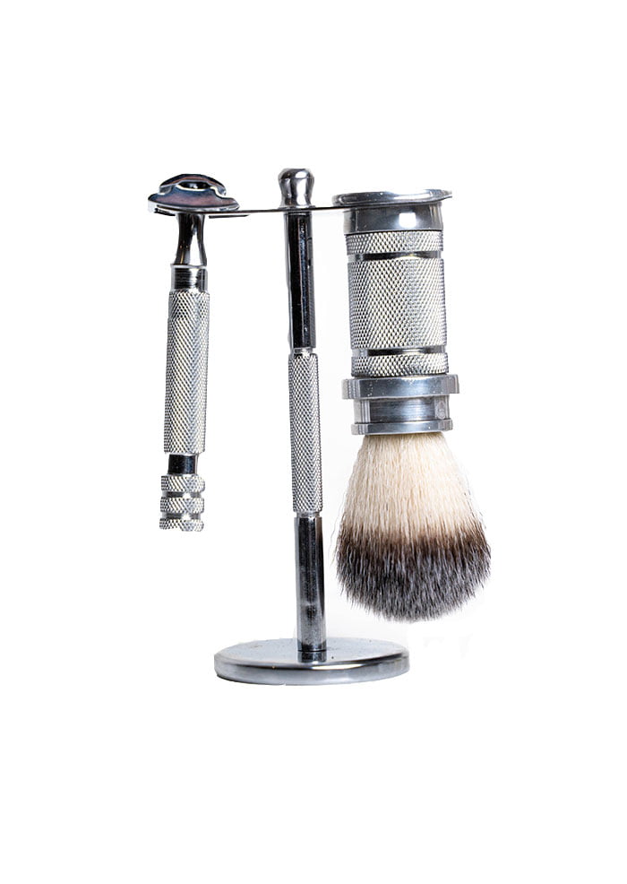 Classic Knurled - Safety Razor Shaving Set (C5)