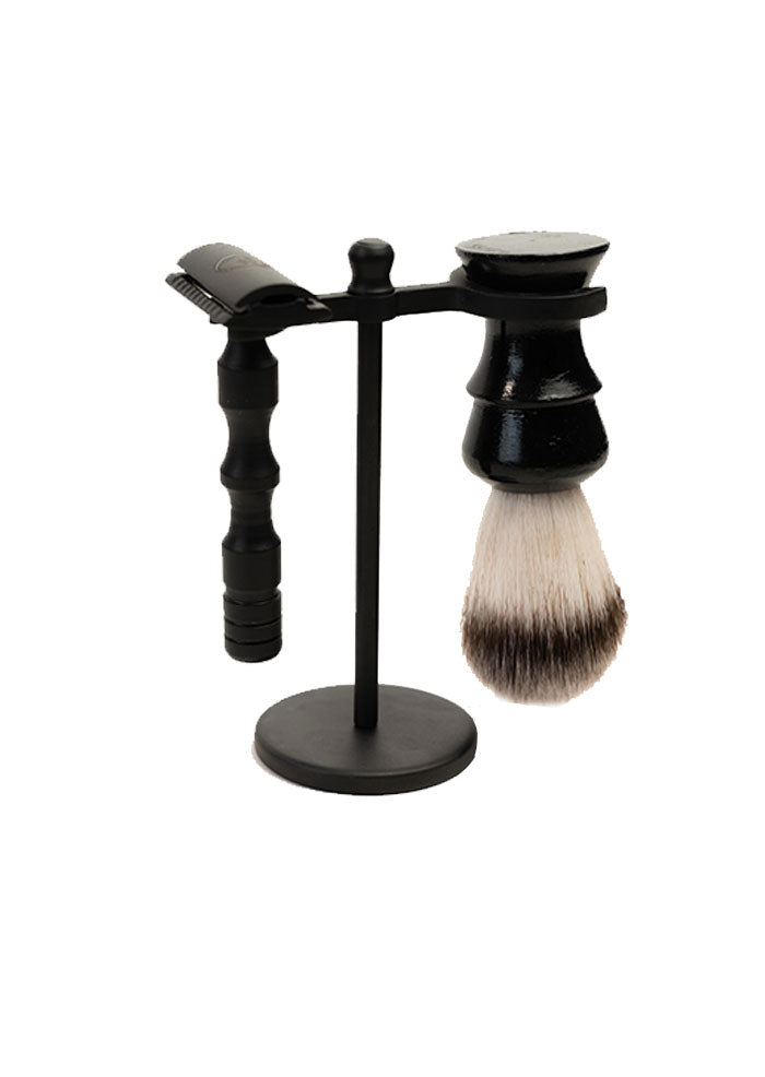 Classic Black - Safety Razor Shaving Set (C7)