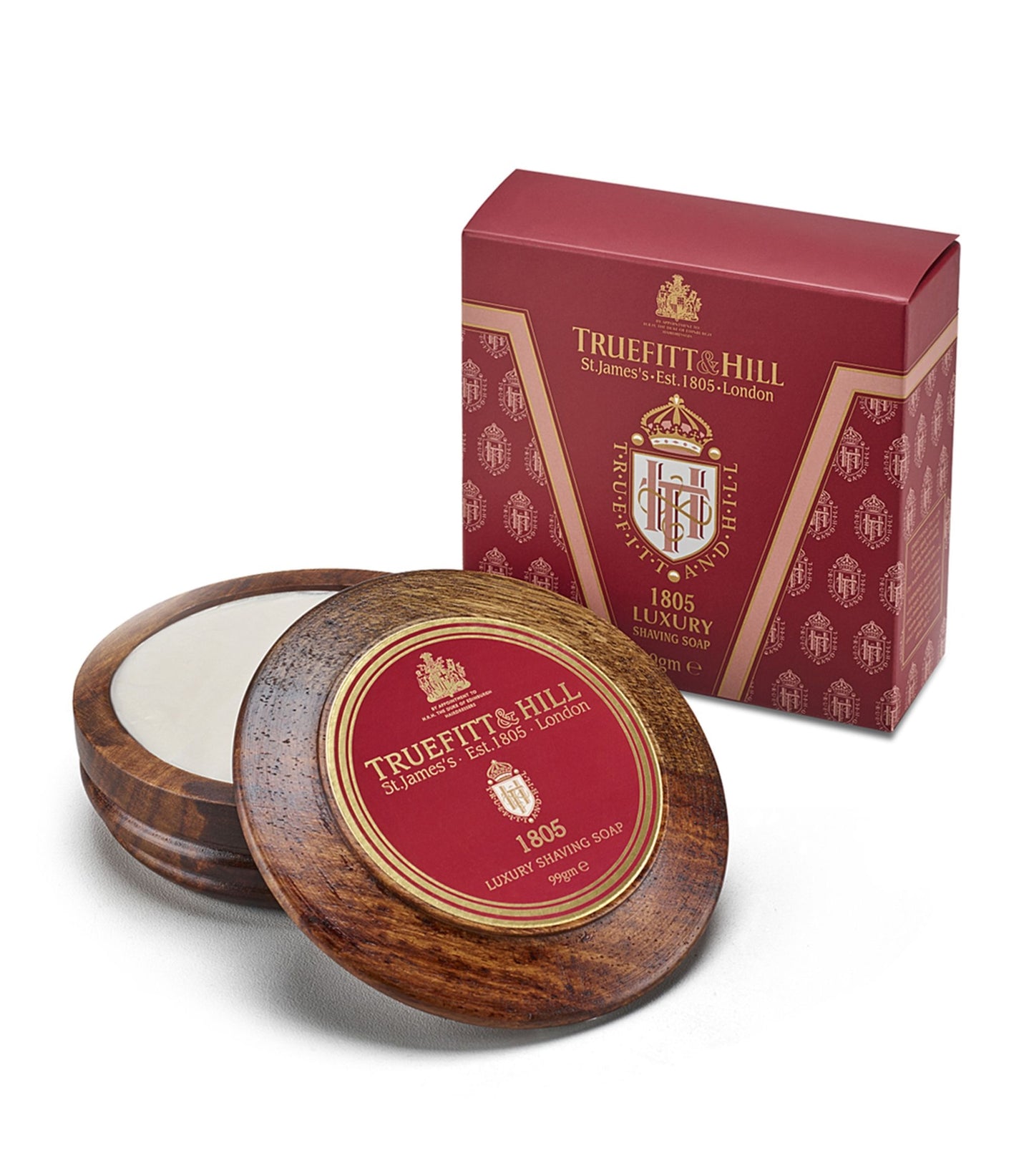 Truefitt & Hill – 1805 Luxury Shaving Soap in Wooden Bowl