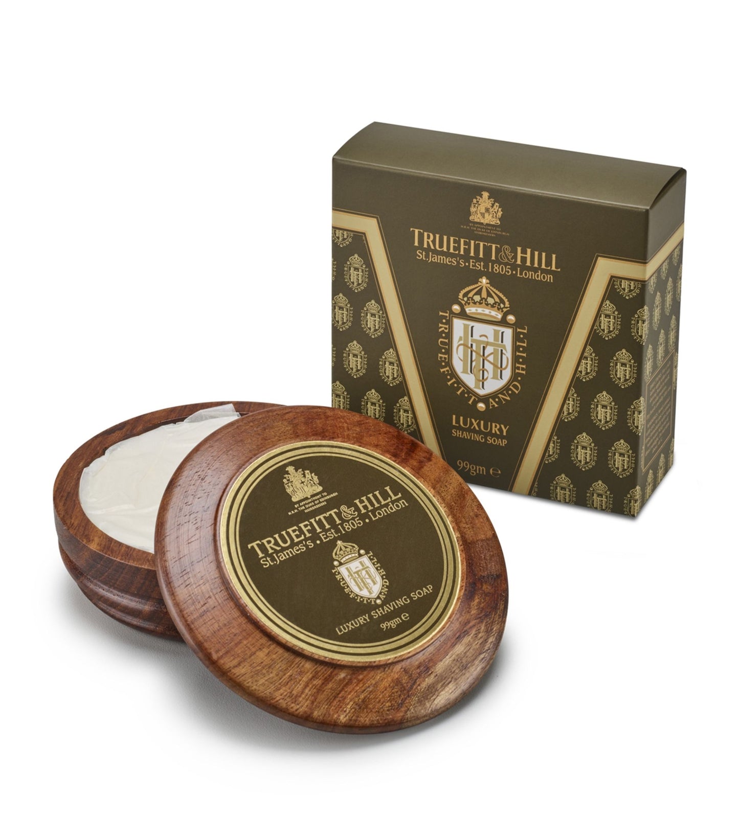 Truefitt & Hill – Luxury Shaving Soap in Wooden Bowl