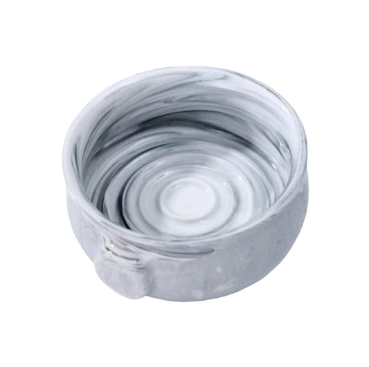 Yaqi - Porcelain Marble White Shaving Bowl