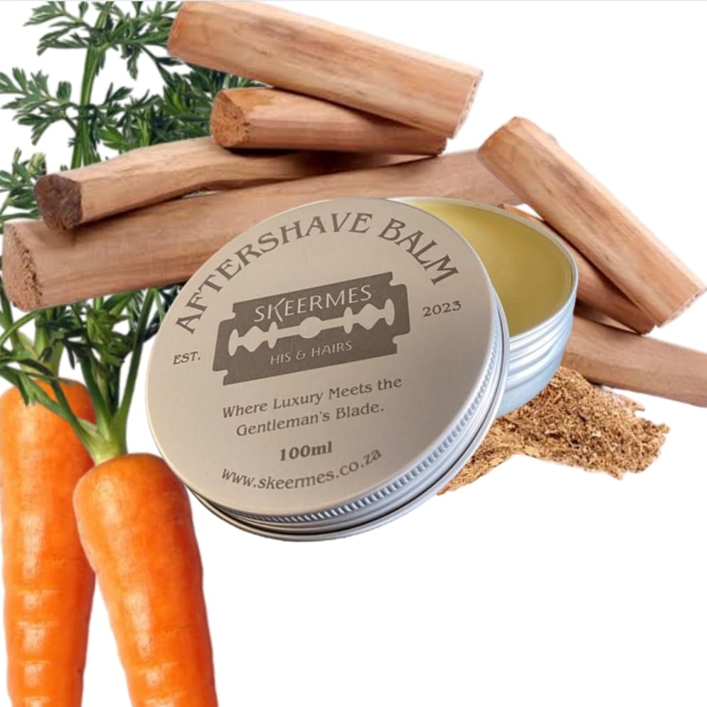 Skeermes BeeLux – Sandalwood & Carrot Aftershave Balm